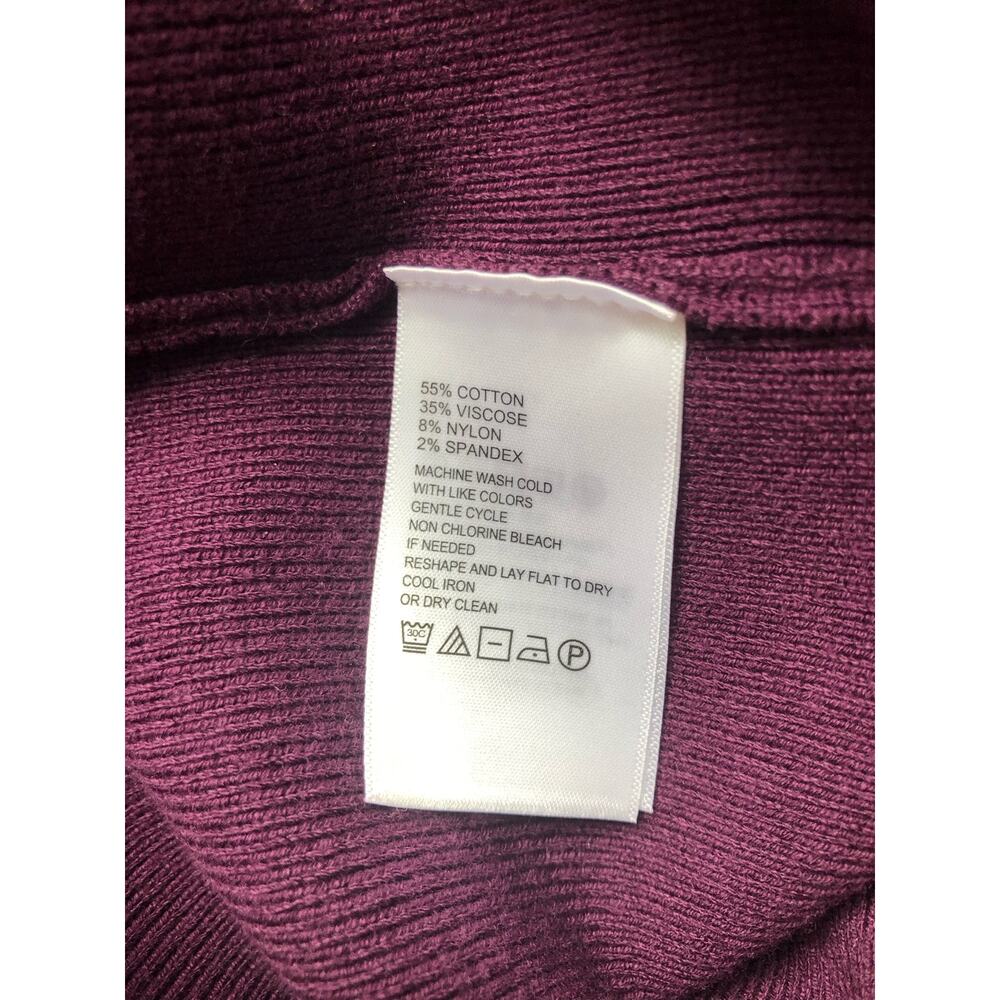 Tommy Bahama Womens Sweater Dress Purple Crew Neck Size Medium - Picture 7 of 9